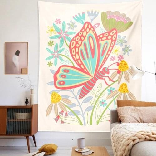 Boho Decoration Home Decor Butterfly Tapestry Kawaii Room Decor Home Decoration Accessories Decoration Mural Tapiz Gobelin decor