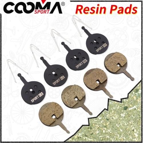 Bicycle Brake Pads for AVID BB5, Giant ATX 770D Disc Brake, 4 Pairs, Black Resin