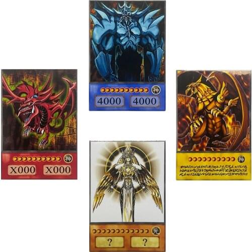 Yu-Gi-Oh! Diy Anime Cards Card of God Egyptian God Anime Style Game Collection Cards Toys