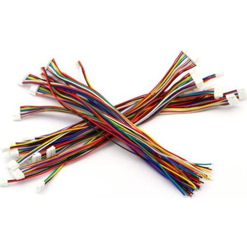 5pcs 1.25mm Female Connector Terminal Cable 10cm 20cm 30cm 1.25 Connector 2p 3p 4p 6p 8p 10p 12p Single / Double Head