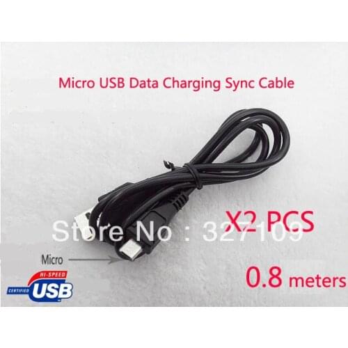 2PCS Micro USB Data Charging Sync Cable for Cube U51GT W U51GTW Talk 7X Android Tablet PC Free Shipping