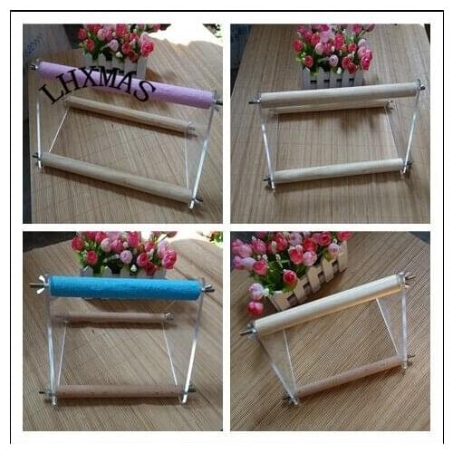 2016 New Style Parrot Stand Parrot Bird Perches Parakeet Budgie Toys Stand Platform Random Color D221