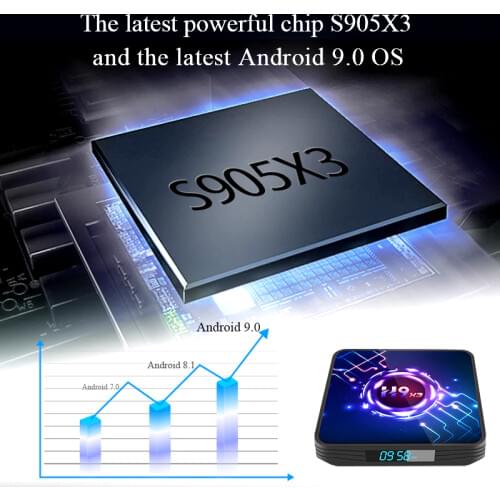5pcs/lot dhl free H9X3 tv box Android 9.0 4GB 32GB 64GB 8K TV BOX Amlogic S905X3 Wifi 1080P 4K media player