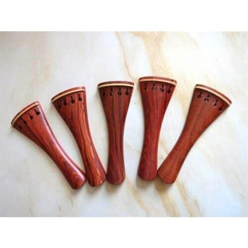 5pcs rosewood violin tailpieces with boxwood decorate