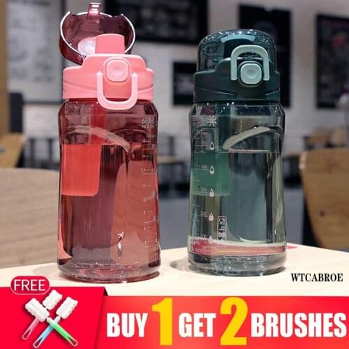 680ml Cute Portable Shaker Waterbottle Water Bottles Sport Outdoor Drink Kitchen Items Bottle Drinking My Flask Bottle Milk Cup