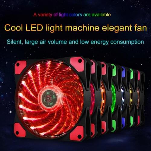 80% Off 33 LED Lights Hydraulic Bearing Long Service Life Silent 3Pin 4Pin Computer Case Fan
