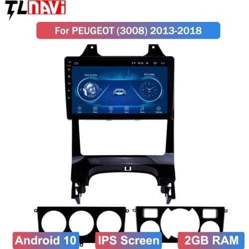 9 INCH Android 10 GPS navigation Car DVD Player for Peugeot 3008 2009 2010-2015 With Bluetooth WiFi