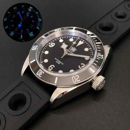 STEELDIVE men dive watch mens automatic mechanical watches sport 200m waterproof wristwatch luminous clock ceramic diveing bezel