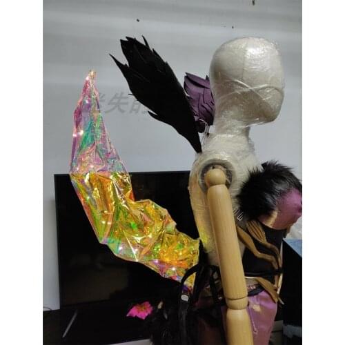 Hot Sale!!!The Hot Game LOL KDA The Nine-Tail Fox Ahri Tail Prop LED Luminous Free Shipping