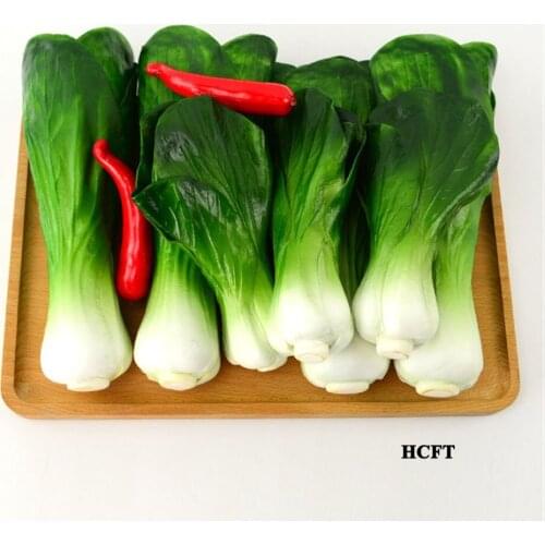 Fake artificial vegetables Kitchen cabinet hotel restaurant store shop decoration green vegetables pakchoi cabbage model props