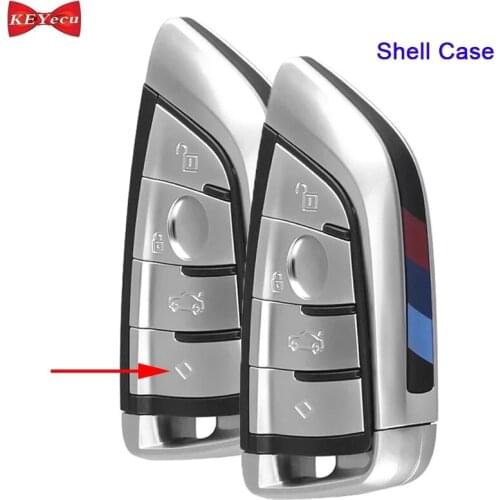 KEYECU 2pcs for BMW 3 5 6 7 8 Series G20 G30 G32 G11 G15 Z4 G29 Remote Key Shell Case Fob 4 Button