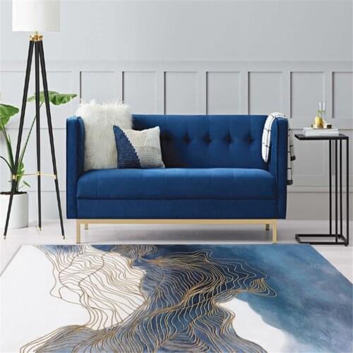 Chinese Style Abstract Blue Landscape Carpet For Living Room Washable Carpet For Entrance Door Bathroom Rug Hallway Mat Nordic