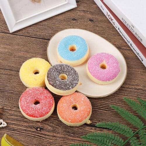 Cute Soft Donut Colourful Doughnut Kids Christmas Birthday Toys With Icing