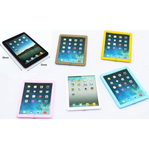 1:6/1:12 Scale Mini Ipad Phone Dollhouse Miniature Toy Doll Food Kitchen Living Room Accessories