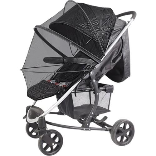 Baby Mosquito Net For Strollers Carriers Car Seats Foldable Two-way Zippered Mesh Mosquito Net Stroller Accessories