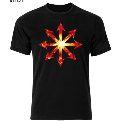 Star Of Chaos Fire Marines 40K Red Flames Compass Mens Tshirt Tee Top AF12 Cartoon t shirt men New Fashion tshirt Loose sbz8531