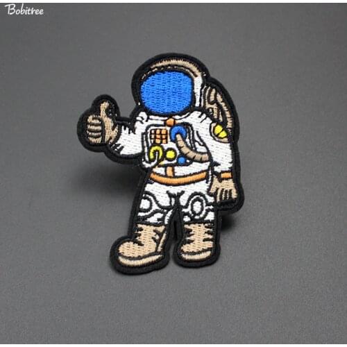 Motif Astronaut Clothes Patches Embroidered Badges iron on Lable Applique for Clothes Backpack DIY Patchwork