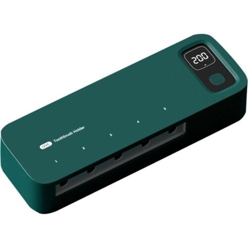 Toothbrush Holder Wall-Mounted Rechargeable and Auto Drying Toothbrush Holder Timing Function Tooth Brush Holder