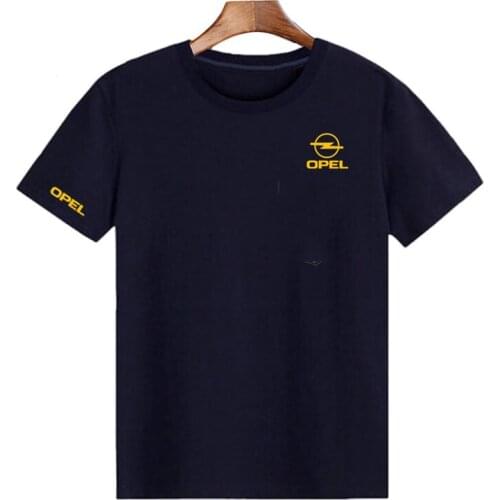 New Short Sleeve T Shirt Men Summer Loose Tshirt Opel Car Logo Fashion Clothes Size S-4XL O NECK Top Hip Hop Punk Tees