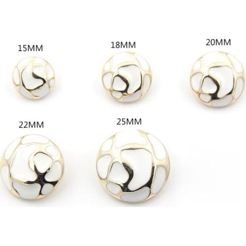 Clothing metal suit button gold point oil female small suit button windbreaker button coat jacket decorative buckle 15mm-25mm