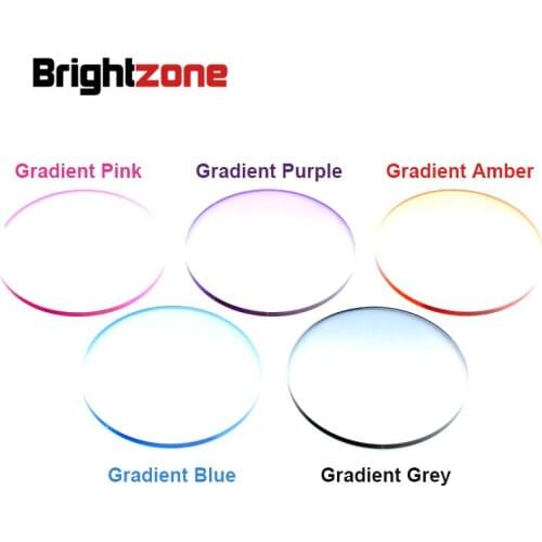 1.61 Index MR-8 Super-Tough Gradient Tint Prescription Sun-lens HMC EMI Anti-UV Optical Lens Ideals For Trimming Rimless Glasses