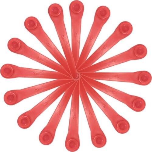 200Pcs Plastic Grass Trimmer Blades Replacement Lawn Mower Blade for Grass Trimmer Garden Tool Accessories