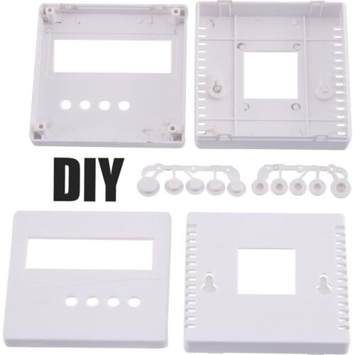 Plastic Waterproof Cover Project Electronic Instrument Case Enclosure Box for DIY LCD1602 with Button Caps