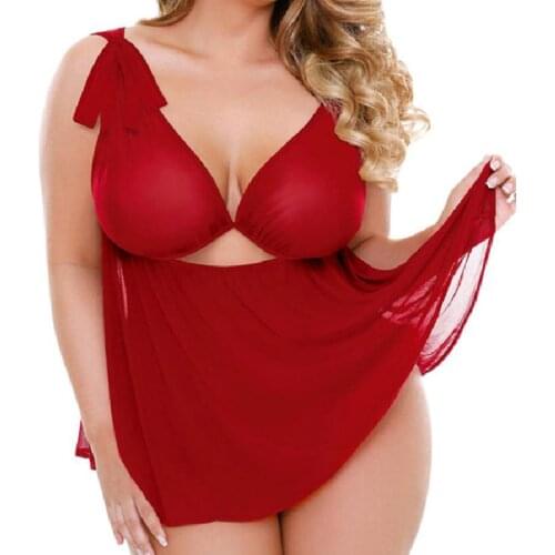 Hot Women European And American Adult Sexy Plus Size Lingerie Sexy Underwear Set Wholesale Suspender Sleepwear 5XL Black Blue