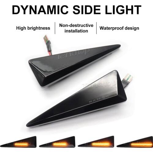 For Renault MK4 Vel Satis Wind Avantime Megane 2 Scenic 2 Espace 4 Sequential Blinker Flashing LIght SIde Marker Repeater Lamp