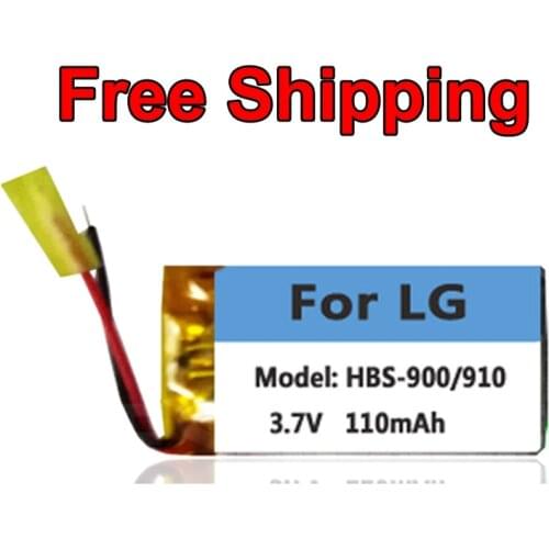 SALE 110mAh AEC501224 Replacement Battery for LG HBS-900 HBS-910 HBS-1100 Bluetooth Headest Batterie Accumulator AKKU