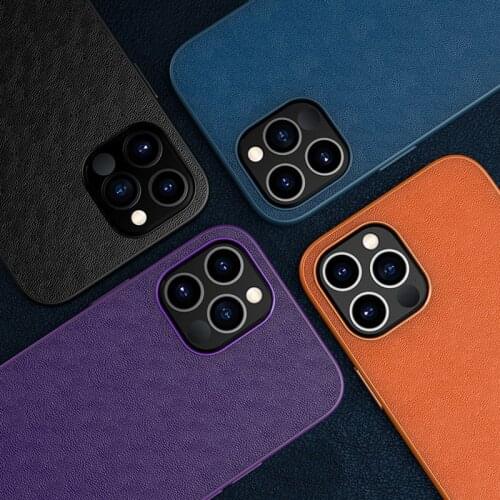 Luxury Square Shockproof Silicone Soft PU Leather Phone Case For iPhone 12 11 Pro Max X XS XR Back Cover Fundas Coque