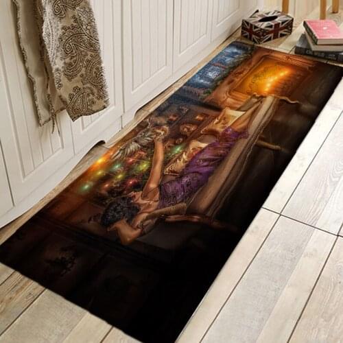 Christmas Rug 3D RUG Hallway Carpets and Rugs for Bedroom Living Room Carpet Kitchen Bathroom Anti-Slip Floor Mats 3D Mat