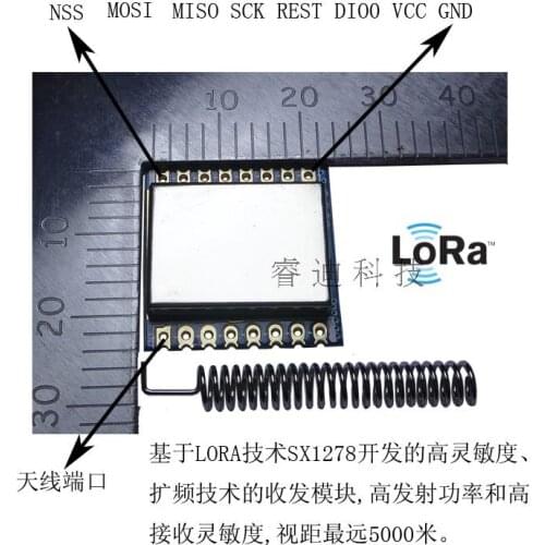 Lora Spread Spectrum / SPI Module / 5km Wireless Transceiver Module / Sx1278 / Sx1276 Module / 470m / 433M