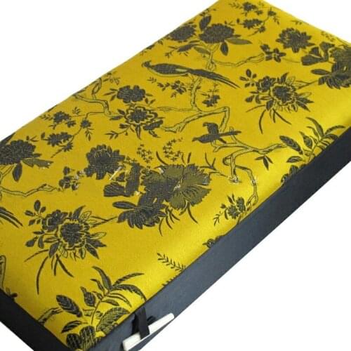 High End 12 32 21Grid Slot Wooden Watch Storage Box Jewelry Packaging Chinese Silk Brocade Earrings Rings Pendant Necklace Case