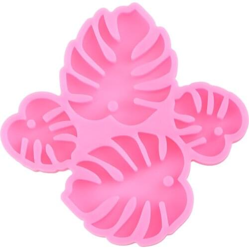 Leaves Ear Studs Combination Earrings Mold Serving Board Silicone Mold Home Decoration Mold Suitable for Women B03B