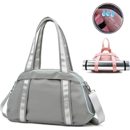 Bags For Women Gym 2021 Waterproof Large Beach Fitness Yoga Mat Handbag Nylon Swimming Training Weekend Shoulder Travel Sports