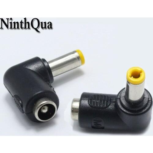 1pcs 5.5x2.1 mm female to 5.5x2.1 mm male DC Power Plug 90 Degrees L Type Connector Adapter Laptop