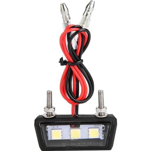 12V Universal Motorcycle LED License Plate White light Waterproof Mini Motorcycle LED Tail Rear Light