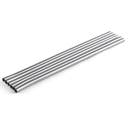 200 pcs 205mm / 8.07" Stainless Steel Reusable Straws For Beer Fruit Juice Drink Eco-Friendly Straight Metal Drinking Straw