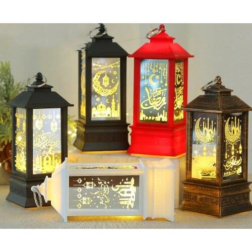 2021 Muslim Festival Light LED Ramadan Lantern Wind Lights Ramadan Decor for Home Eid Mubarak Islamic Muslim Party Decor