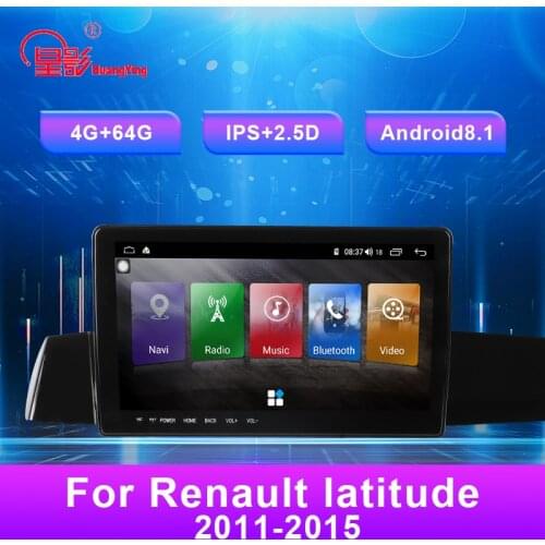 9.66 Inch Android 8.1 Car USB Multimedia Audio HD Video GPS DVD Smart Voice Navigation Player For Renault latitude 2011-2015