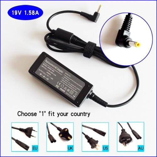 19V 1.58A Laptop Ac Power Adapter Battery Charger for HP/Compaq Mini 110-3098NR 110-1050NR 110-3098NR 110-1020la 110-1026nr