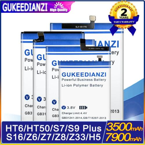 3500mAh-7900mAh battery For HomTom HT6 HT50 S9 Plus S9Plus ZOJI Z6 Z7 Z8 Z33 S16 H5 S7 MTK6750 MTK6735P