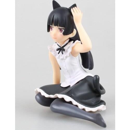 Anime Toy My Sister Can Not Be So Cute Ore No Imouto Ga Konnani Kawaii Wake ga Nai Kuroneko Black Cat Ver PVC Action Figure Doll
