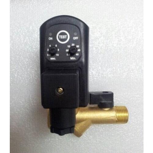 Automatic Electronic Timed Air Compressor Condensate Auto Drain Valve 220V 1/2"