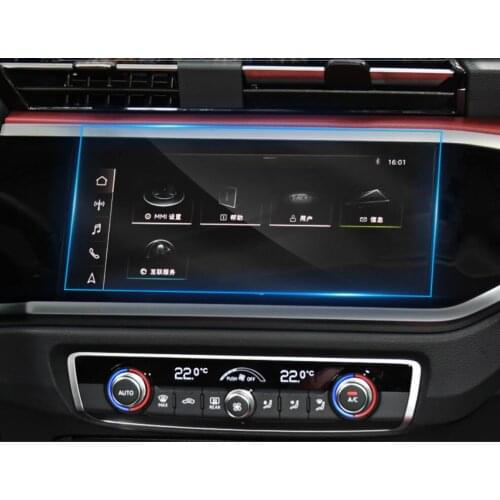Car Navigation Tempered Glass Screen Protective Film Radio DVD GPS LCD Dash Board Screen Sticker For Audi Q3 2019