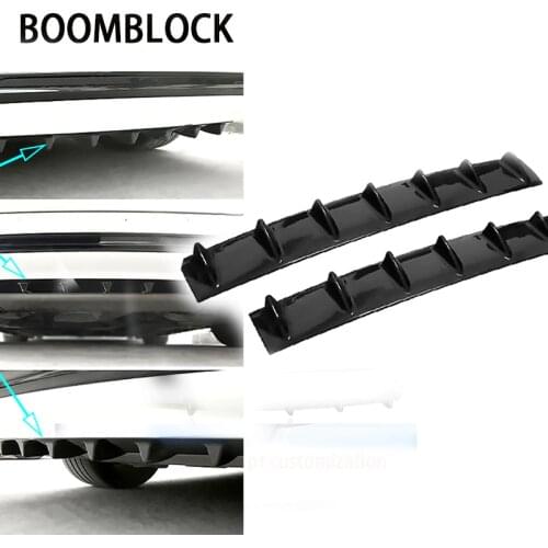 BOOMBLOCK Car Rear Bumper 3D Cool Shark Stickers For Skoda Octavia A5 A7 2 Lexus Bmw F30 X5 E53 F10 E34 Lada Granta