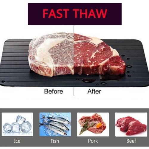 Fast Defrosting Tray Thaw Food Meat Fruit Quick Defrosting Plate Board Defrost Kitchen Gadget Tool Kitchen Tools outdoor Picnic