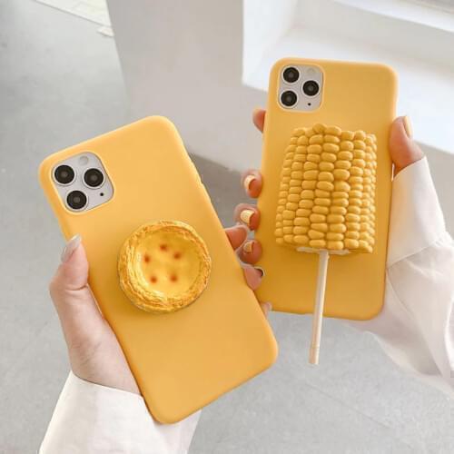 Corn Egg Tart Phone Case For Xiaomi Redmi Note 4 4x 5 5A 6 7 8 8T 9 Pro Max