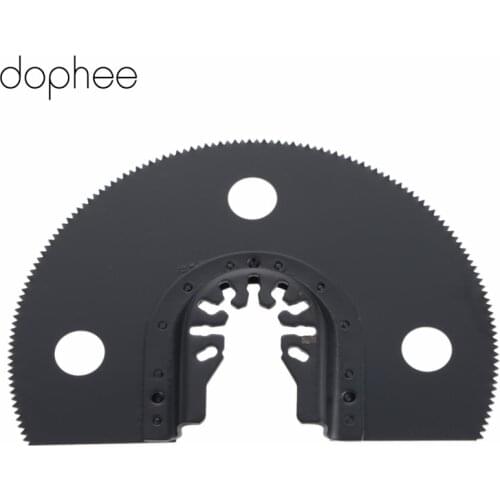 Dophee 100mm Oscillating Multi Tool Semi Circular HCS Segment Saw Blade Wood Cutting Tools For Fein Dremel Renovator Power Tool